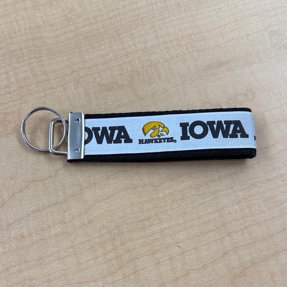 Iowa Hawkeyes Wristlet Keychain for Keys New